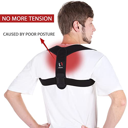 Schiara Posture Corrector for Men and Women, Comfortable Upper and Back Brace, Adjustable Back Straightener Support for Back, Shoulder and Neck