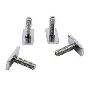 yyst 1/4 inch - 20 threads kayak rail/track screws & track nuts t bolt hardware gear mounting replacement kit for kayaks canoes boats rails (t bolt)