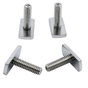 YYST 1/4 Inch - 20 Threads Kayak Rail/Track Screws & Track Nuts T Bolt Hardware Gear Mounting Replacement Kit for Kayaks Canoes Boats Rails (T Bolt)