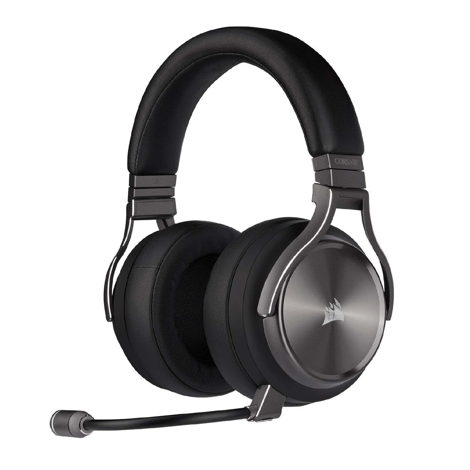 Corsair Virtuoso RGB Wireless SE Gaming Headset - High-Fidelity 7.1 Surround Sound with Broadcast Quality Microphone - Memory Foam Earcups - 20 Hour Battery Life Works w/ PC, MacOS, PS5 - Gunmetal