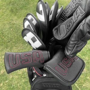 Golf Putter Cover Blade,USA Putter Headcovers Golf Club Head Covers for Putter Leather Golf Putter Head Covers with Magnetic for Odyssey Scotty Cameron