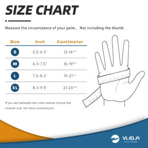 Vlela Arthritis Gloves Full Finger Copper Compression Gloves For Carpal Tunnel, Hand Pain,Fit for Men Women