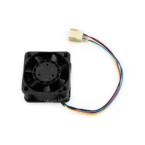 Waveshare Dedicated Cooling Fan for NVIDIA Jetson Nano Developer Kit PWM Speed Adjustment Stong Cooling Air 4PIN Reverse-Proof Connector 5V 40mm×40mm×20mm