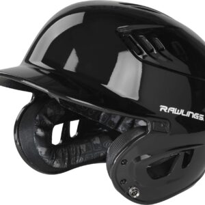 Rawlings | R16 VELO Baseball Batting Helmet | Junior (6 3/8" - 7 1/8") | Black