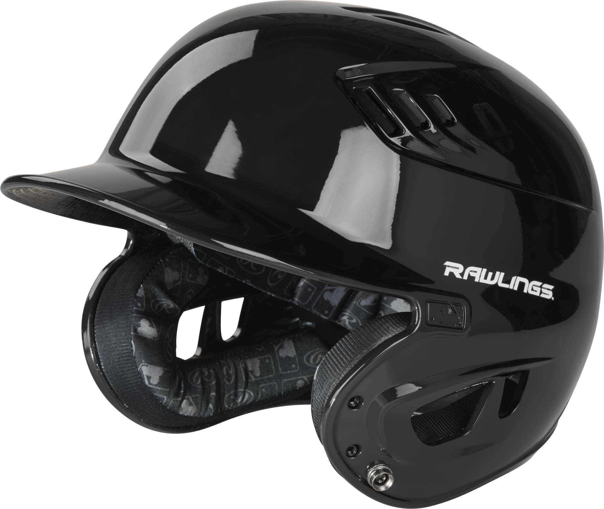 Rawlings | R16 VELO Baseball Batting Helmet | Junior (6 3/8" - 7 1/8") | Black