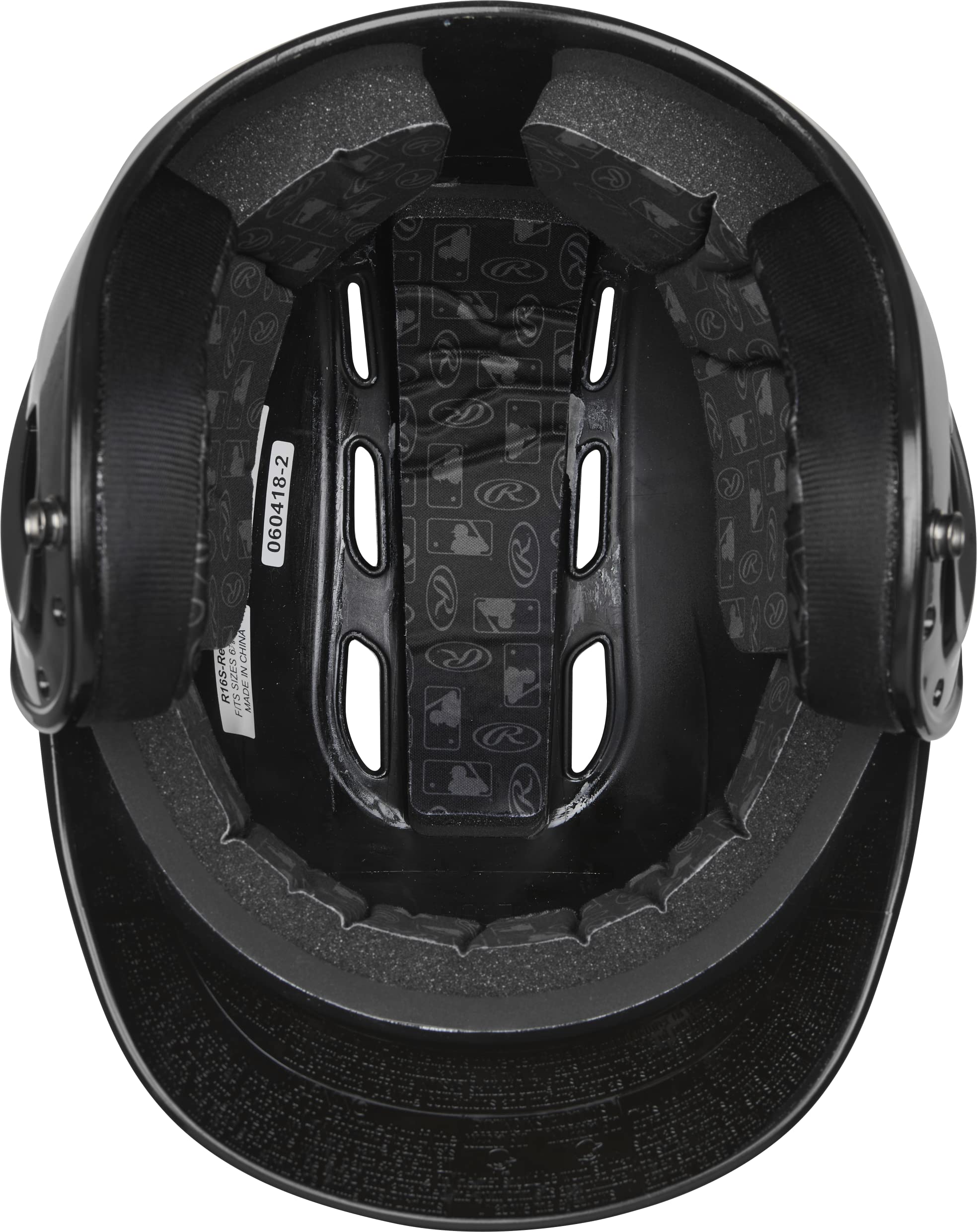 Rawlings | R16 VELO Baseball Batting Helmet | Junior (6 3/8" - 7 1/8") | Black