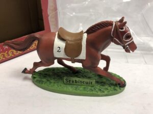 seabiscuit horse racing legend hartland statue collectible 6" figure