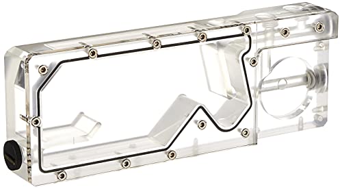 Phanteks Glacier R220C Combo Reservoir for DDC Pump, Transparent Acrylic Backplate, Integrated Digital-RGB Lighting