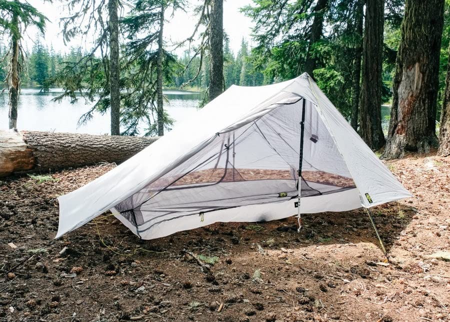 Six Moon Designs Ultralight Gray Haven Tarp and Haven NetTent Bundle - Includes, 2 Person, 18 oz. Haven Tarp and 16 oz. 2 Person Haven NetTent