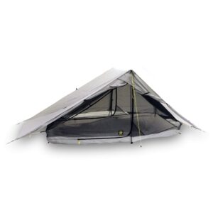 Six Moon Designs Ultralight Gray Haven Tarp and Haven NetTent Bundle - Includes, 2 Person, 18 oz. Haven Tarp and 16 oz. 2 Person Haven NetTent