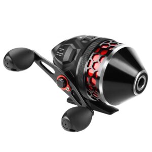 kastking brutus spincast fishing reel,reversible handle for left or right casting.