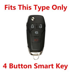 Ford Fusion Key Fob Cover：Key Shell Fit for Ford Fusion Keyless Remote Case Replacement 2013 2014 2015 2016 | | n5fa08taa 164r7986