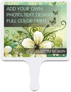 victorystore custom photo church fans - hand held fans - full color print - waterproof fans, 8x10.5 inches, one sided (108)