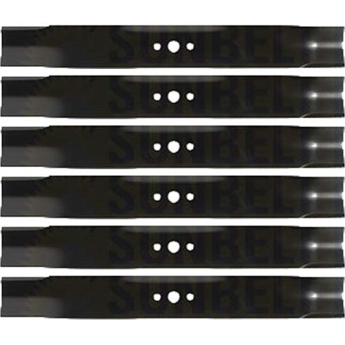 (6 Pack) Premium Medium Lift Replacement XHT Lawn Mower Blade Fits Husqvarna 204114884 | 20" x 2.5" / 0.625" Hole