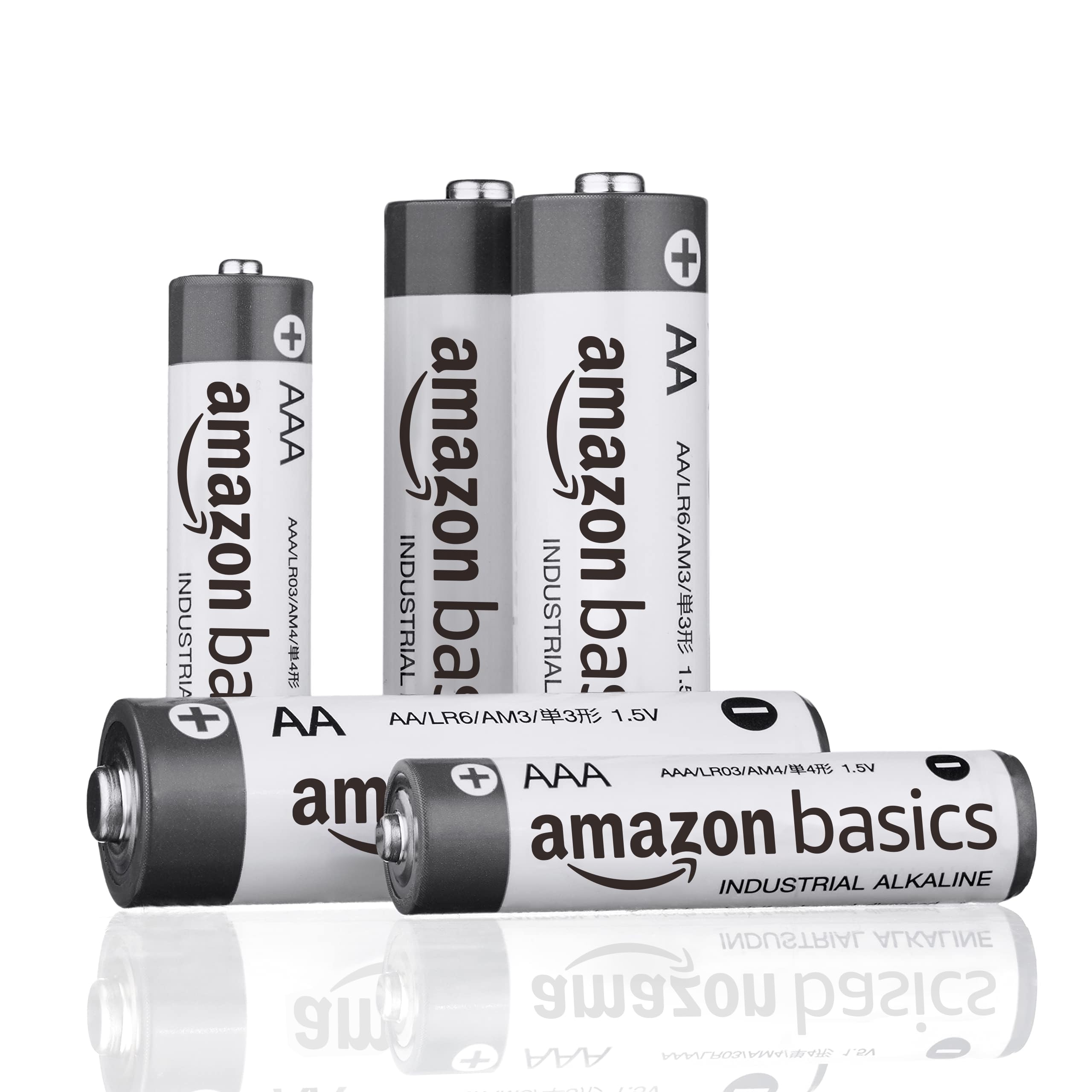 Amazon Basics 150-Pack AAA Alkaline Industrial Batteries, 1.5 Volt, 5-Year Shelf Life