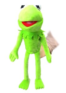 illuokey kermit the frog puppet, the muppets movie soft stuffed plush toy, 20 inches