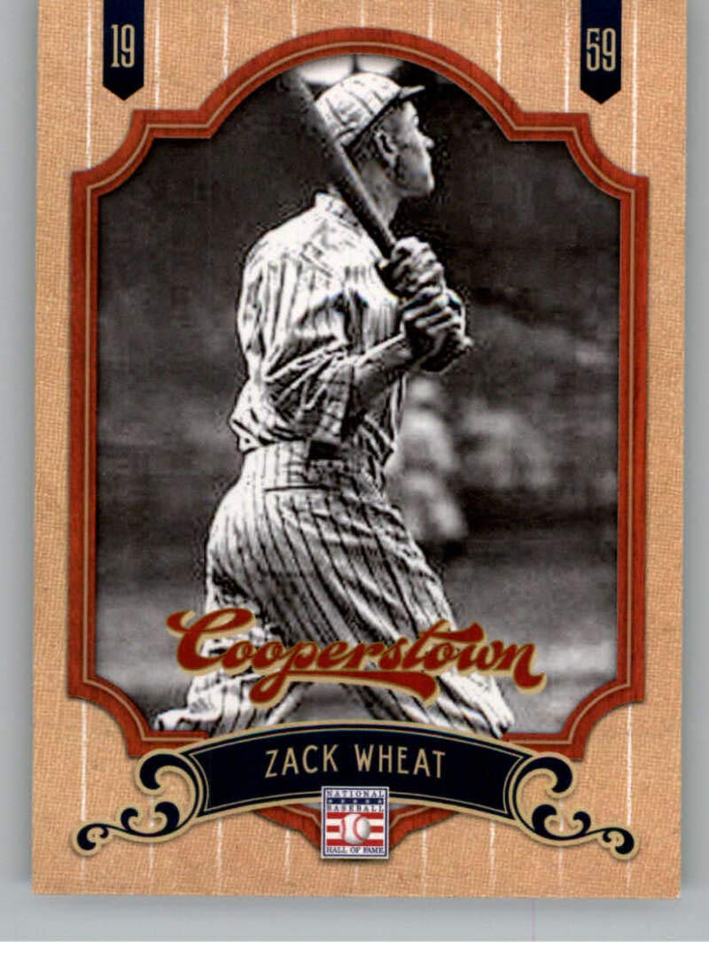 2012 Panini Cooperstown HOF #65 Zack Wheat Dodgers (Hall of Fame Member) MLB Baseball Card NM-MT