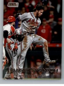 2019 stadium club baseball #82 dansby swanson atlanta braves official topps mlb trading card