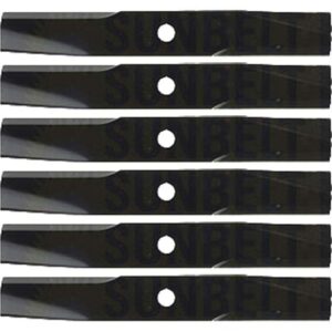 (6 pack) premium medium lift replacement xht lawn mower blade fits toro/wheel horse 107982 | 14" x 2" / 0.6875" hole