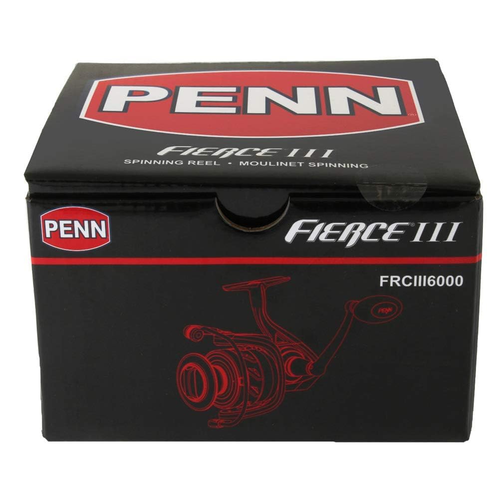 Penn FRCIII6000 Fierce III 6000 Spin Reel RH/LH Front Drag, 5 Brg