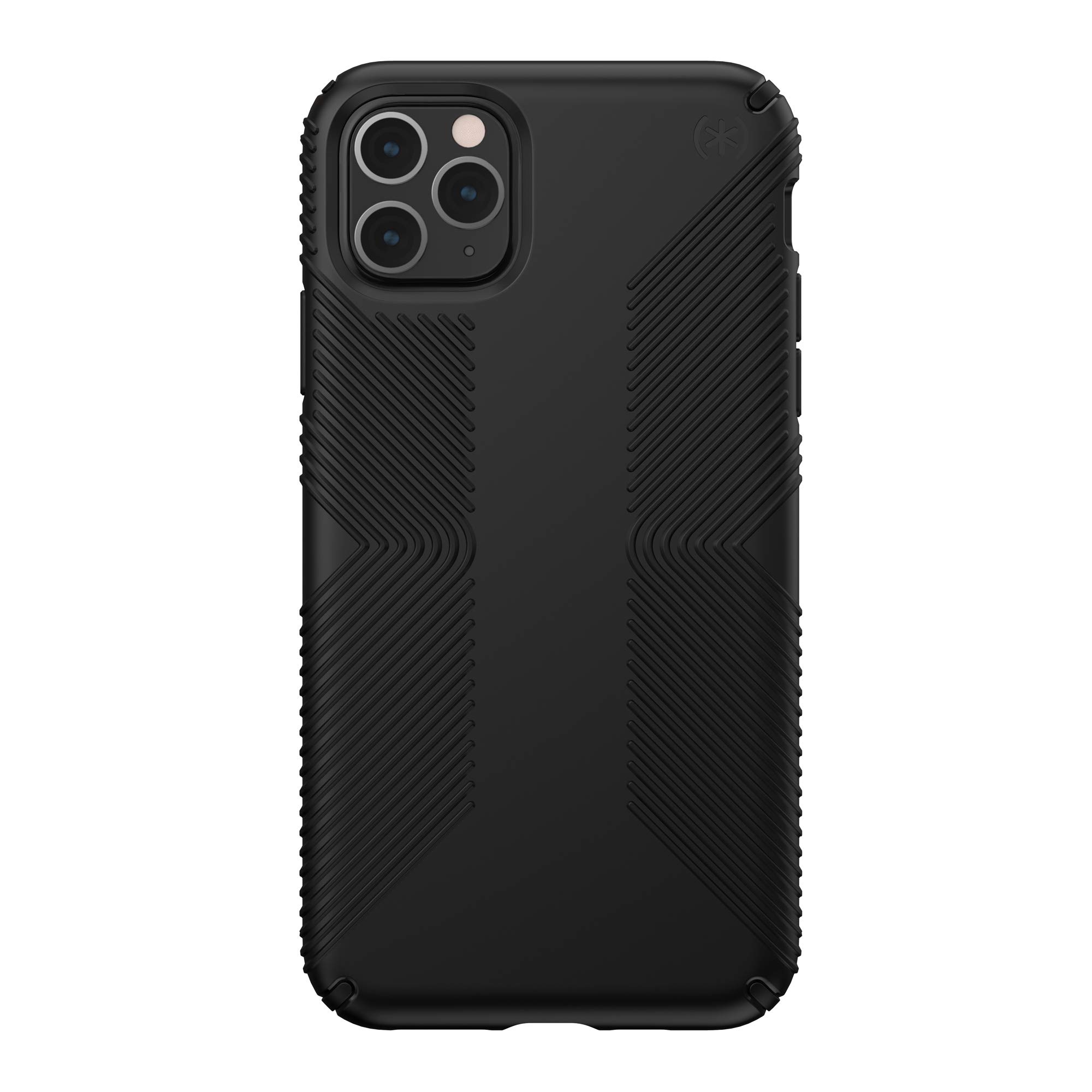 Speck iPhone 11 Pro Max Case - Drop Protection & Scratch Resistant, Extra Grip, Dual Layer, Slim Design - Black Case for iPhone 11 Pro Max - Wireless Charging Compatible - Presidio