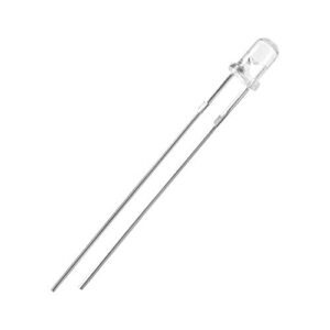 uxcell 50pcs photosensitive diode photodiodes light sensitive sensors, 3mm clear round head receiver diode