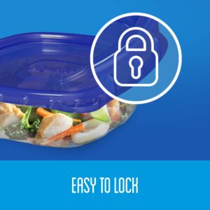 Ziploc Food Storage Meal Prep Containers Reusable for Kitchen Organization, Dishwasher Safe, Variety Pack, 20 Count