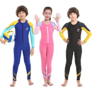 zcco kids swimsuit, boys and girls full sunsuit, upf50+ rash guard wetsuit, swimwear