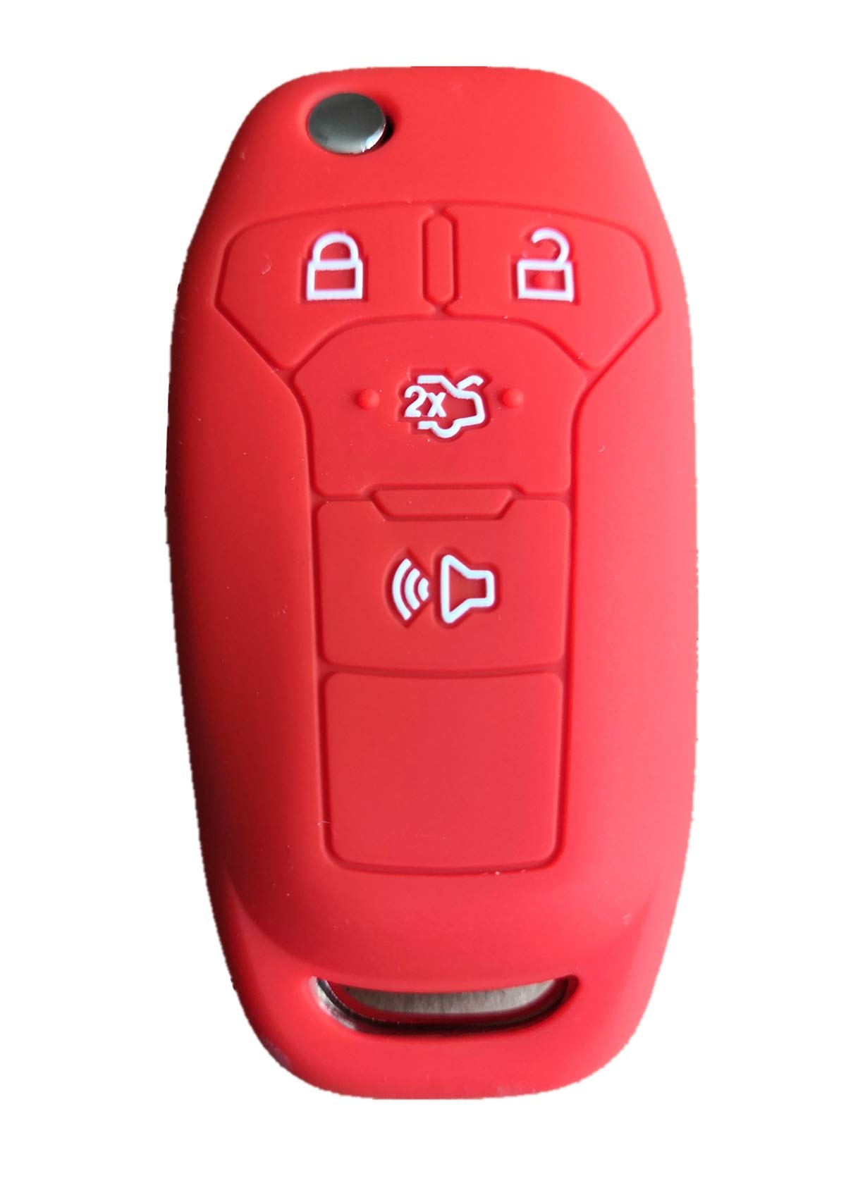 Ford Fusion Key Fob Cover：Key Shell Fit for Ford Fusion Keyless Remote Case Replacement 2013 2014 2015 2016 | |n5fa08taa 164r7986 (Red)