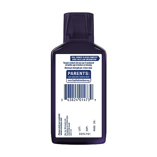 Mucinex® Nightshift® Cold & Flu Clear & Cool Liquid 6 fl. oz. Relieves Fever, Sneezing, Sore Throat, Runny Nose, Nasal Congestion, and Controls Cough with a Burst of Cooling Menthol