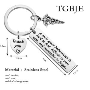 TGBJE Pediatrician Gift A Truly Great Pediatrician Is Hard To Find Keychain Thank You Gift Pediatric Nurse Gift Doctor Gift