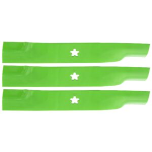 8TEN LawnRAZOR Mower Blade Set for Poulan Husqvarna 2748GLS YTH2148 48 inch Deck 173921 532173921 954633781 (Mulching)