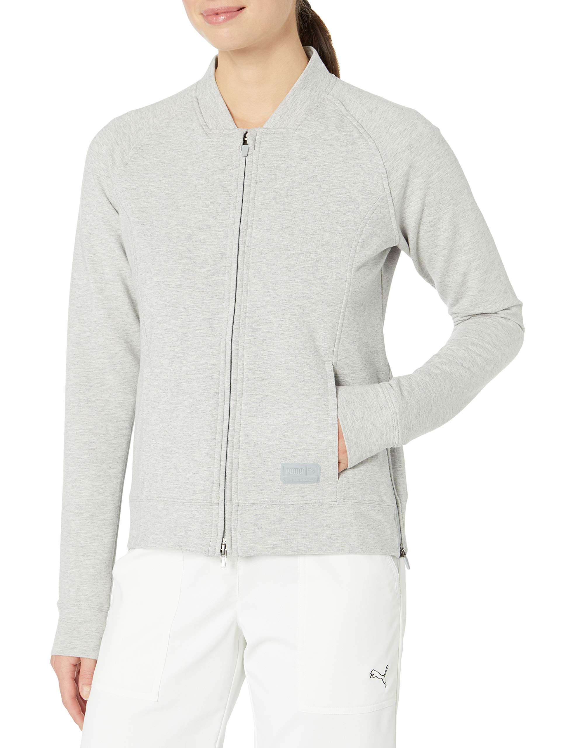 Puma Golf 2020 Women's Bomber Jacket, Light Gray Heather, x Small