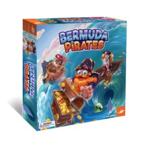 foxmind, bermuda pirates magnetic board game for kids, captivating pirate adventure for family and friends