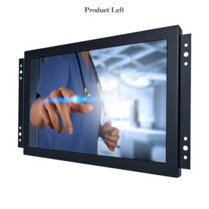 iChawk 10.1" inch Monitor 1280x800 16:10 720p Fullview Widescreen HDMI-in VGA USB Metal Shell Embedded Open Frame Resistive Touchscreen Monitor LCD Screen PC Display with Built-in Speaker K101MT-59R