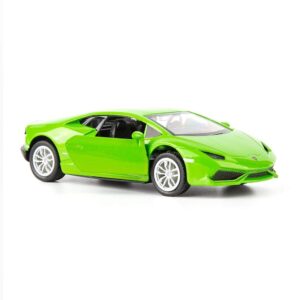 tgrcm-cz 1/36 scale lamborghini huracan lp610-4 casting car model, zinc alloy toy car for kids, pull back vehicles toy car for toddlers kids boys girls gift (green)