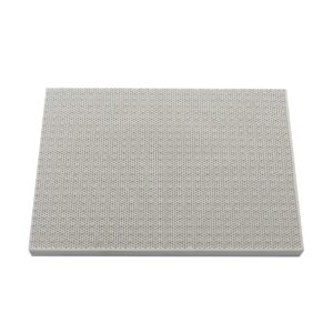 Meter Star Heat-resistant Ceramic Plate Heat Storage Tablets, Barbecue Oven Square Honeycomb Ceramic Plate,Size 7.8in*5.59in*0.551in