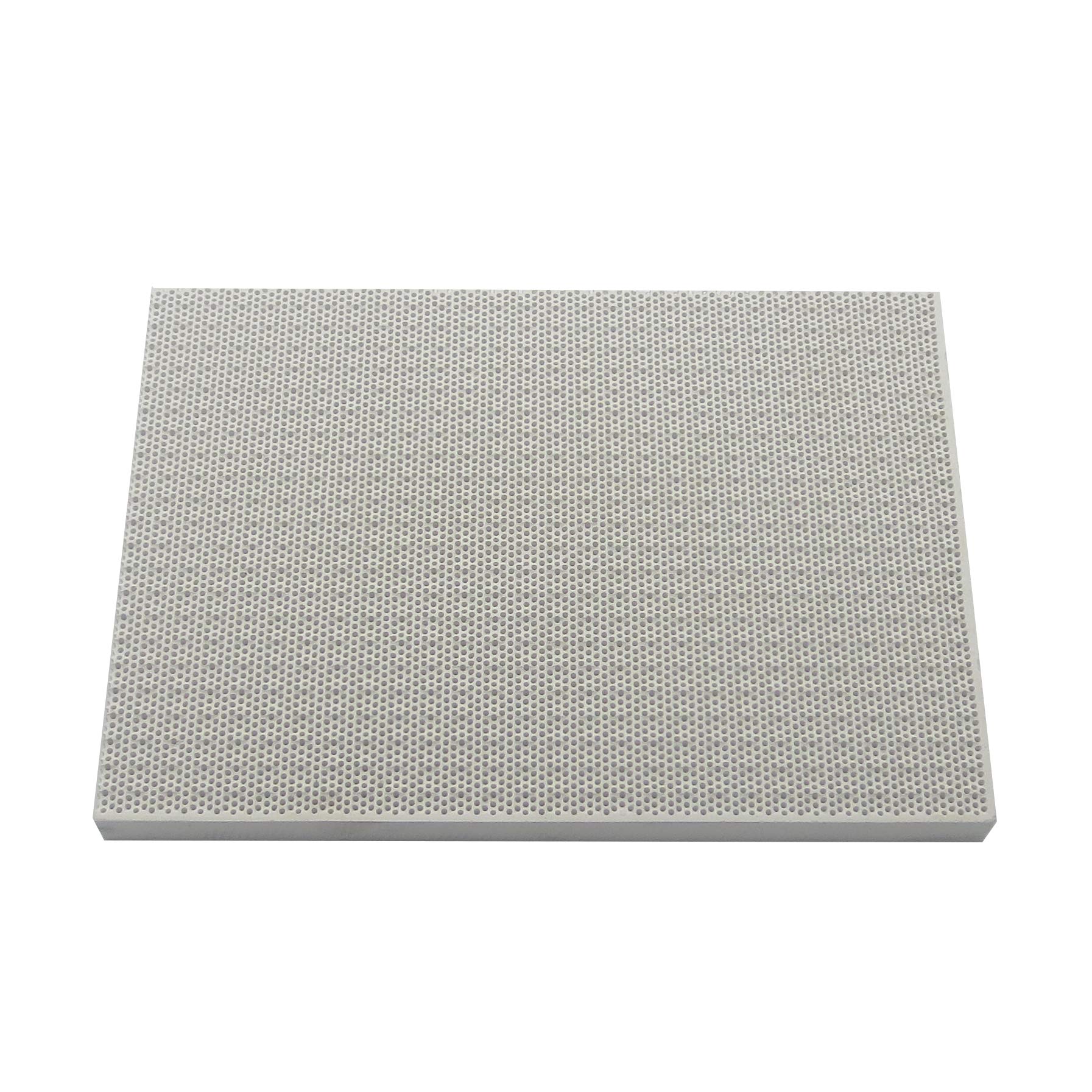 Meter Star Heat-resistant Ceramic Plate Heat Storage Tablets, Barbecue Oven Square Honeycomb Ceramic Plate,Size 7.8in*5.59in*0.551in