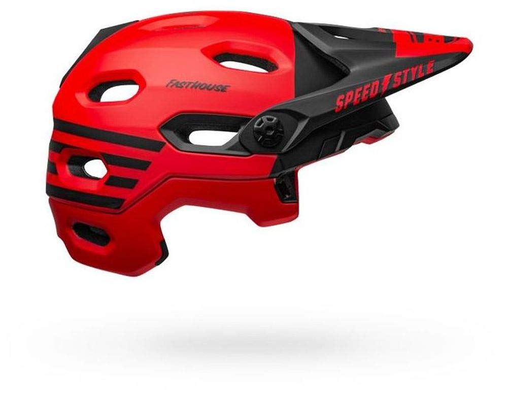 Bell Super DH MIPS Adult Mountain Bike Helmet - Fasthouse Matte Red/Black (2022), Large (58-62 cm)