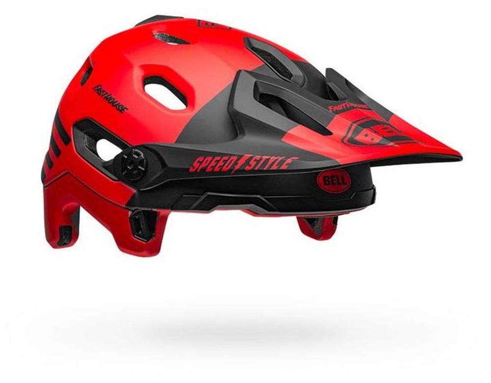 Bell Super DH MIPS Adult Mountain Bike Helmet - Fasthouse Matte Red/Black (2022), Large (58-62 cm)