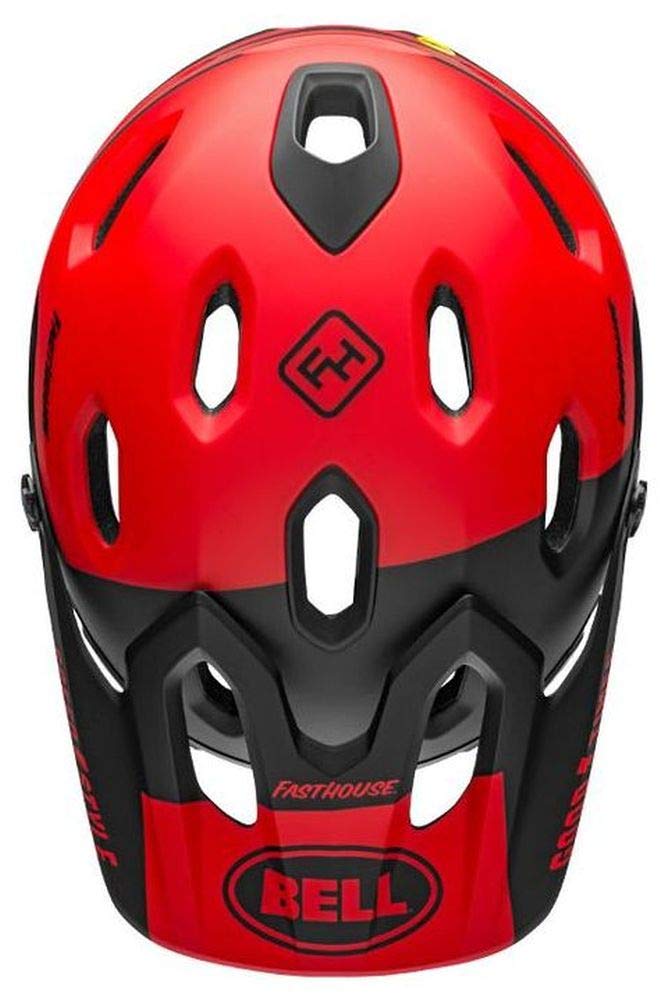 Bell Super DH MIPS Adult Mountain Bike Helmet - Fasthouse Matte Red/Black (2022), Large (58-62 cm)