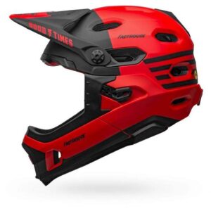 Bell Super DH MIPS Adult Mountain Bike Helmet - Fasthouse Matte Red/Black (2022), Large (58-62 cm)