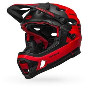 Bell Super DH MIPS Adult Mountain Bike Helmet - Fasthouse Matte Red/Black (2022), Large (58-62 cm)