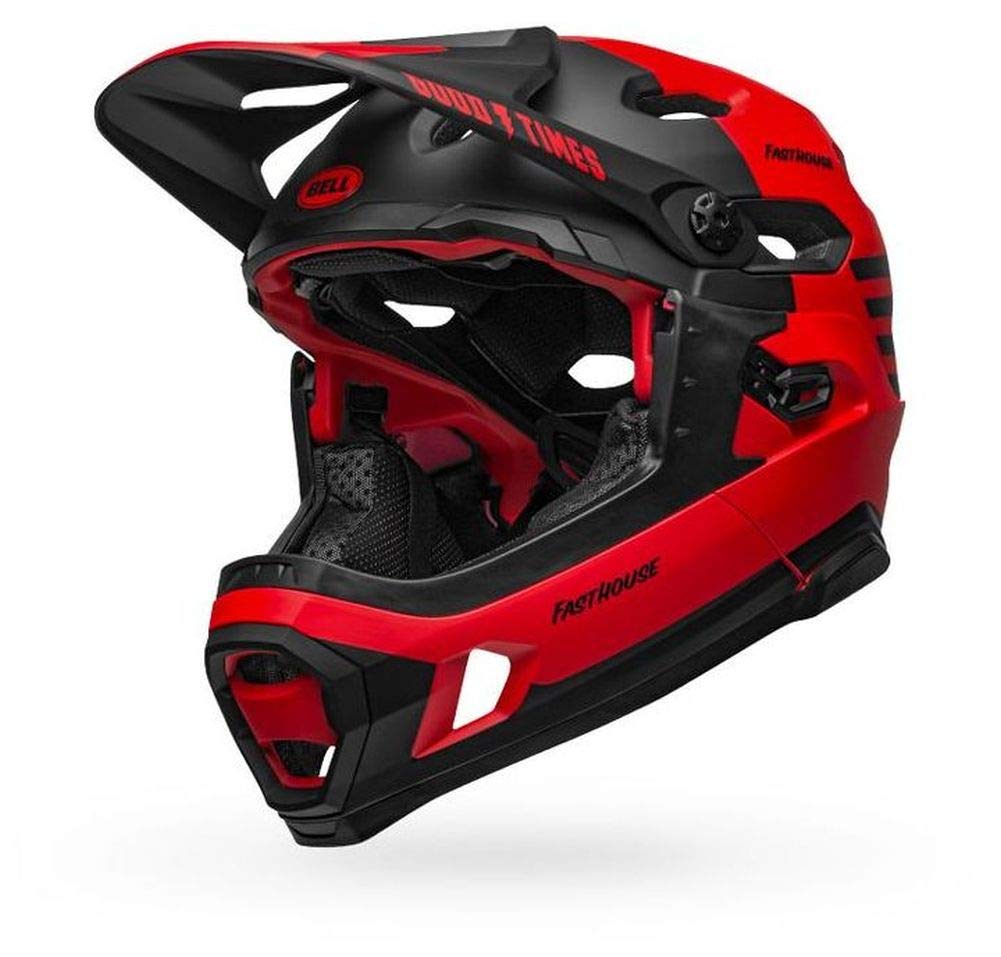 Bell Super DH MIPS Adult Mountain Bike Helmet - Fasthouse Matte Red/Black (2022), Large (58-62 cm)