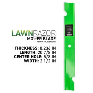 8TEN LawnRAZOR Mower Blade Set for Husqvarna LZ6123 iZ6123 539101733 Snapper 1520842 5020842 Bobcat 42180B (High Lift)