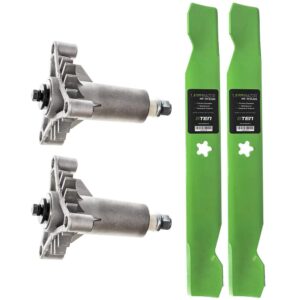 8ten heavy duty spindle high lift blade kit for ayp husqvarna 36 inch cut deck lr 12 120 lt 100 ay1236a 130794 532130794