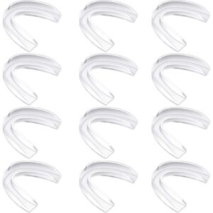 bbto 20 pieces sports mouth guards mouth protection athletic mouth guard or boxing basketball football hockey karate rugby match(transparent color, adult (11 yrs & above))