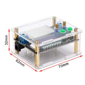 DROK Boost Buck Converter, DC 5.5-30V to 0.5-30V 5V 12V 24V Output Adjustable Power Supply Regulator Module, 4A 35W High Power Voltage Step Up Down Converter Board with Case LCD Display