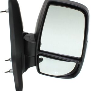 Kool-Vue Mirror Compatible with Ford Transit Van 2015-2017 Passenger Side Manual Manual Folding Non-Heated Medium/High Roof Textured Black