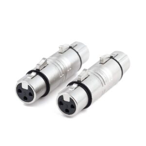 XLR Female Coupler, Ancable 4-Pack XLR 3 Pin Female to Female Adapter, Gender Changer,Mic Barrel Extension